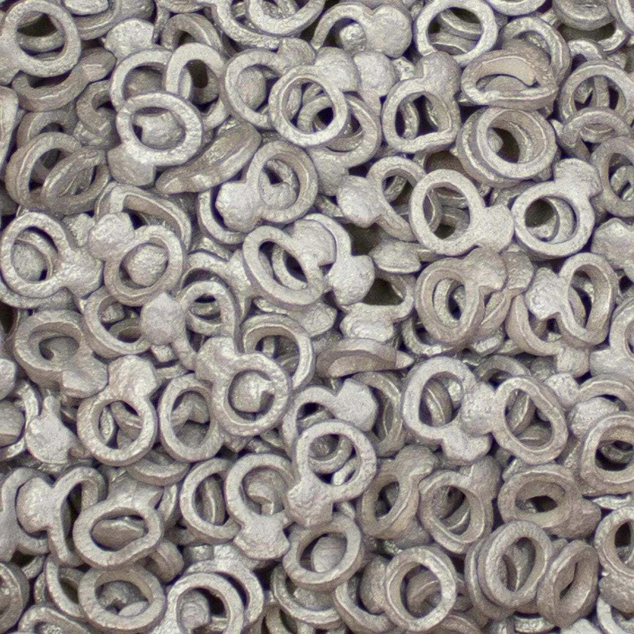 Krazy Sprinkles - Silver Wedding Rings (1/2 Cup, 1x Jar) for Cakes, Ice Cream & Cookiesing Ring Shaped Sprinkles